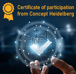 Certificate of participation from Concept Heidelberg